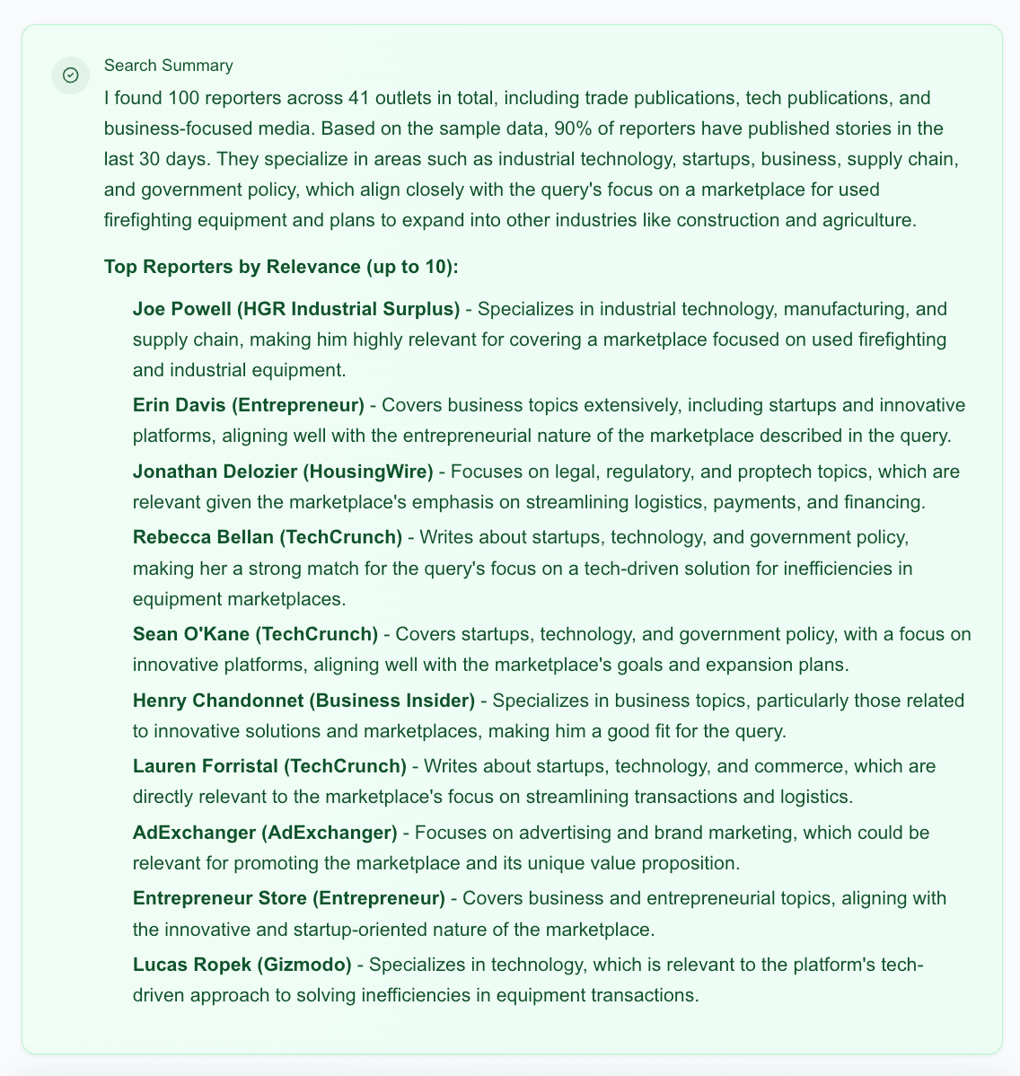 Fintech AI search strategy