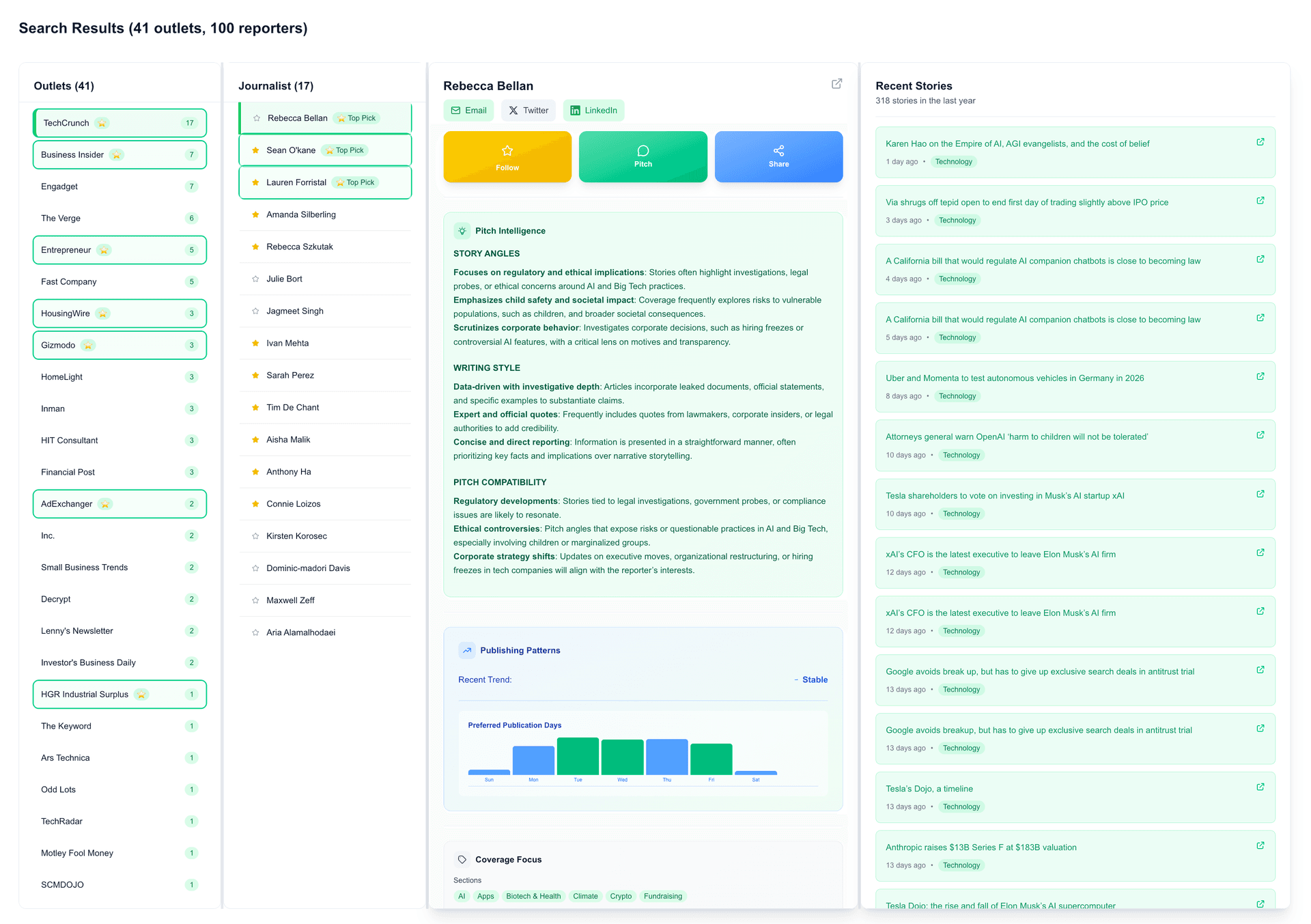 EdTech reporter matches