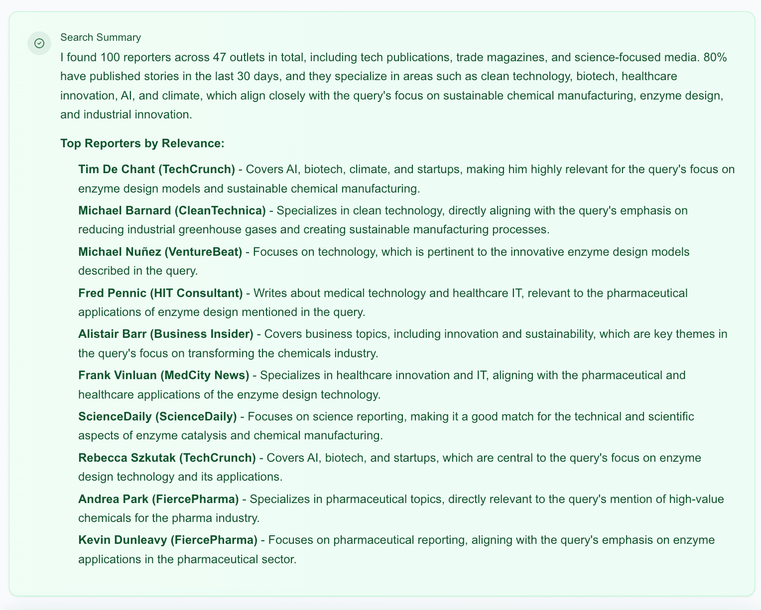 AI Search Strategy for Biotech Coverage