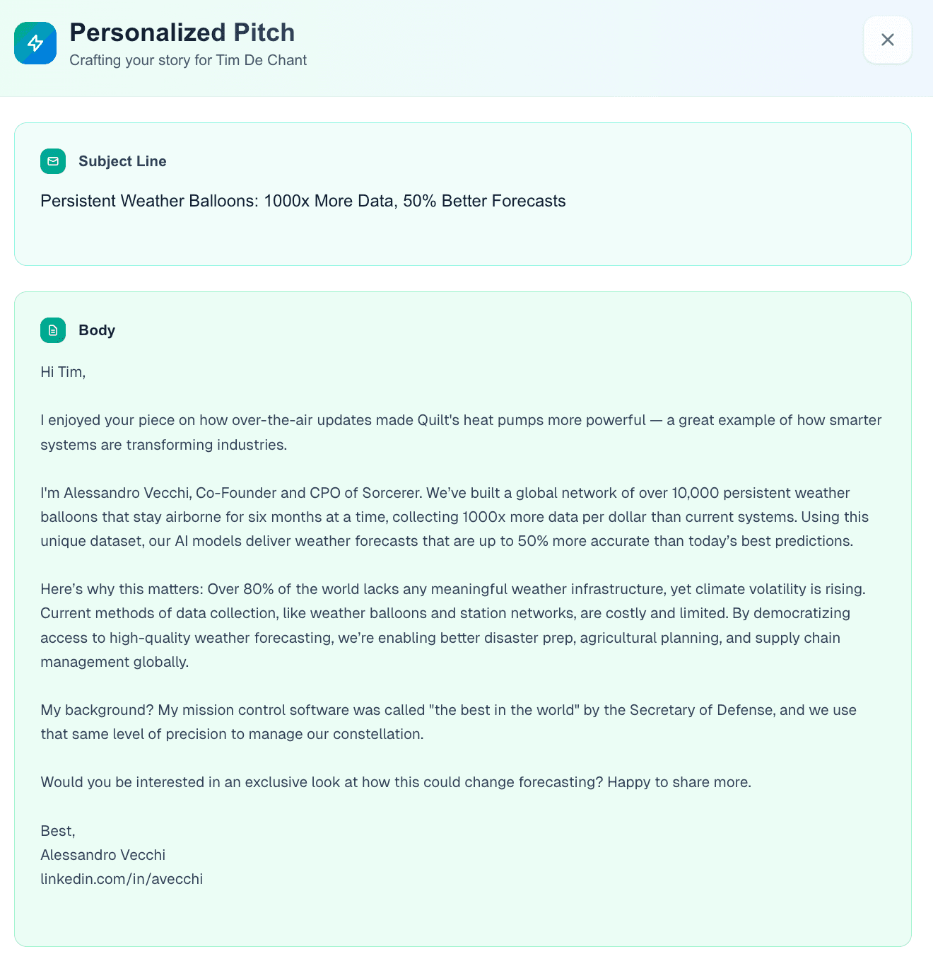 Pitch strategy summary
